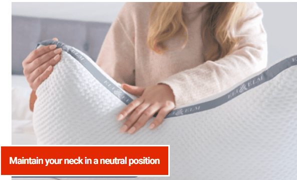 Eli & Elm Side Sleeper Pillow with cooling pillowcase