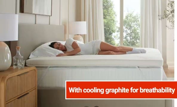 Saatva Graphite Memory Foam Topper